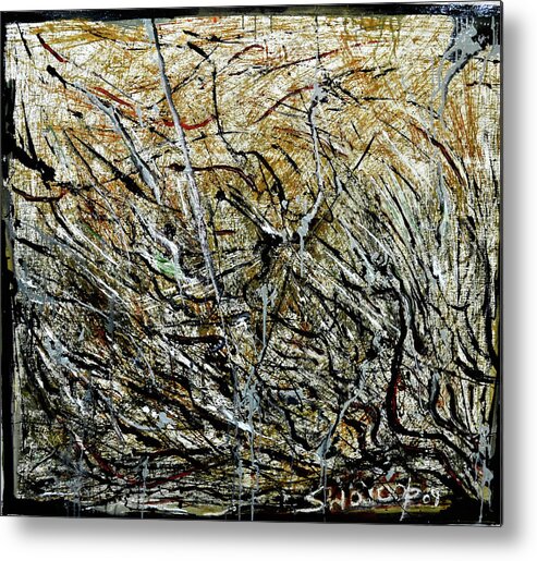 New Abstraction-2 Metal Print featuring the painting New Abstraction-2 by Anand Swaroop Manchiraju