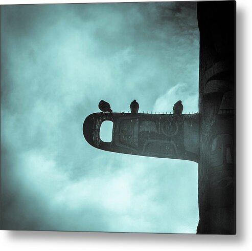 Seattle Metal Print featuring the photograph Ominously Seatlle by D Justin Johns