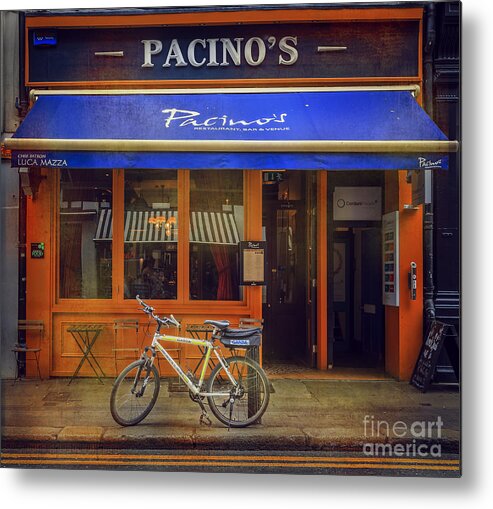 Bicycle Metal Print featuring the photograph Pacino's Garda Bicycle by Craig J Satterlee