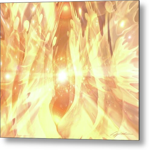 Peace Metal Print featuring the digital art Peace by Lucy West