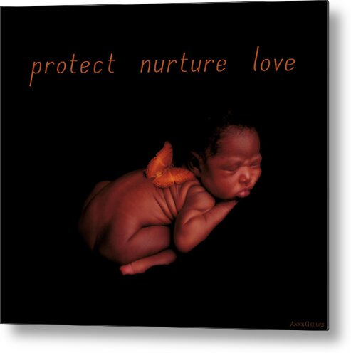Protect Metal Print featuring the photograph Protect Nurture Love by Anne Geddes