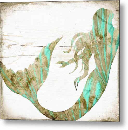 Mermaid Metal Print featuring the painting Sea Goddess by Mindy Sommers