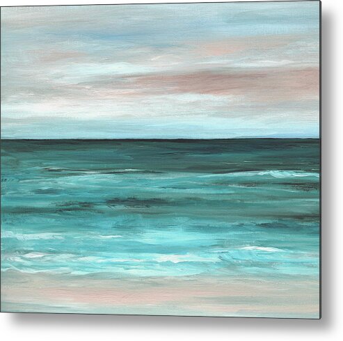 Sea Metal Print featuring the painting Sea View 265 by Lucie Dumas