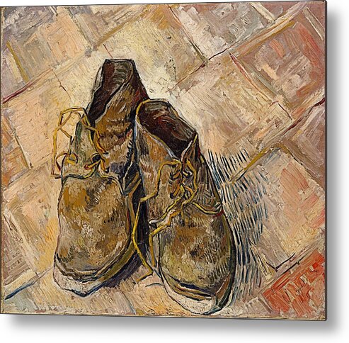 Vincent Van Gogh Metal Print featuring the digital art Shoes by Newwwman