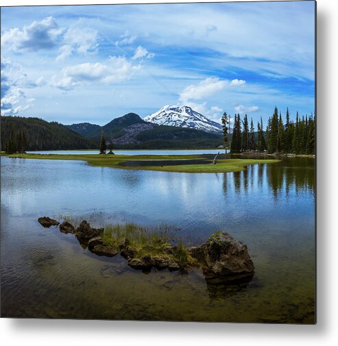 Oregon Metal Print featuring the photograph Sparks Lake, Oregon by Steven Clark