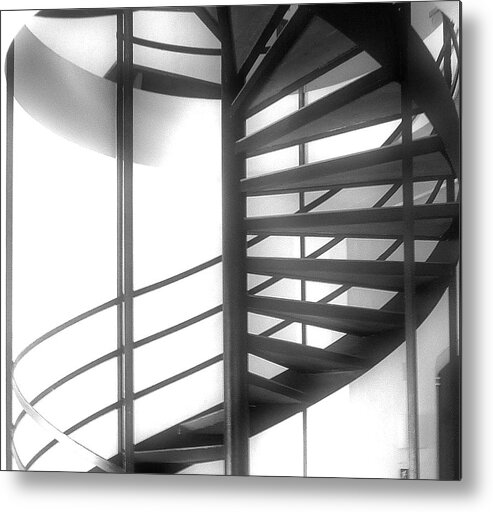 Stairs Metal Print featuring the photograph Spiral Staircase In Ethereal Light by Lori Seaman