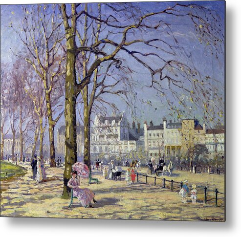 Spring Metal Print featuring the painting Spring in Hyde Park by Alice Taite Fanner