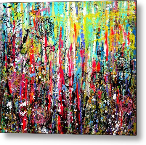 Sugar Metal Print featuring the painting Sugar Rush by Angie Wright