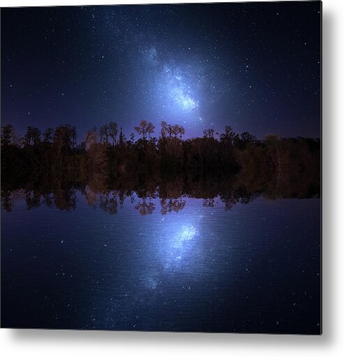 Milky Way Metal Print featuring the photograph Swamp Sky by Mark Andrew Thomas