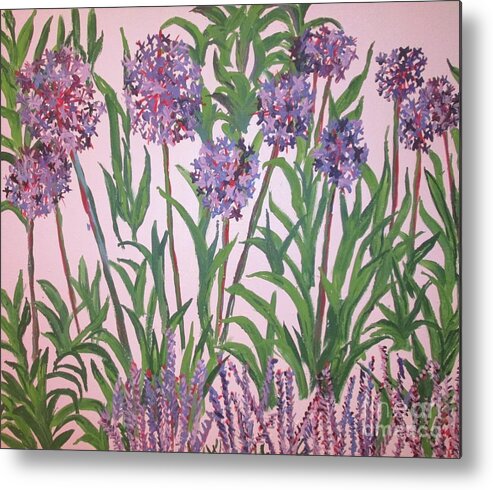 Flowers Metal Print featuring the painting Tapestry 3 by Jennylynd James