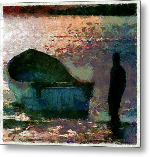 Boat Metal Print featuring the photograph The man and his fishing boat by Galeria Trompiz