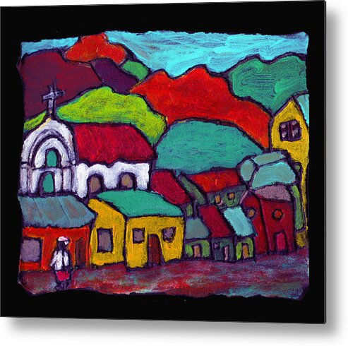 Village Metal Print featuring the painting The MIssion by Wayne Potrafka