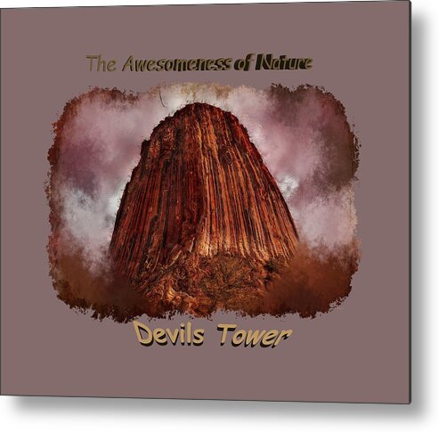 Shirts Metal Print featuring the photograph Transcendent Devils Tower 2 by John M Bailey