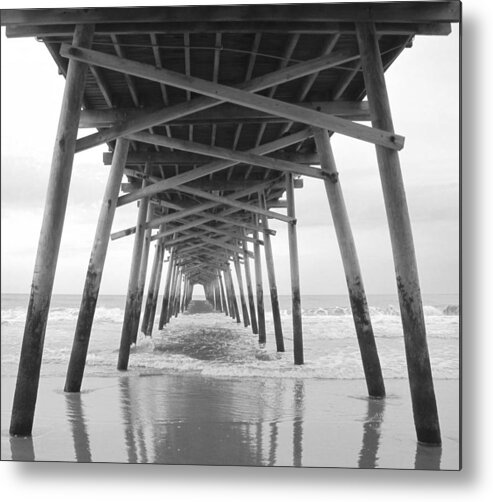 Pier Metal Print featuring the photograph Under the Pier by Betty Buller Whitehead