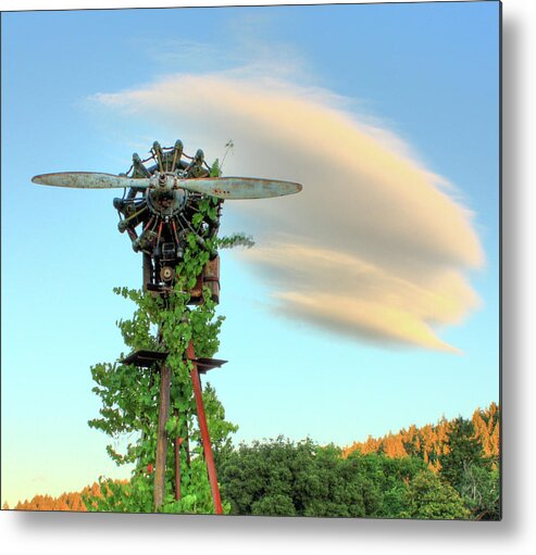 Vineyard Metal Print featuring the photograph Vineyard Propeller by Travis Elder