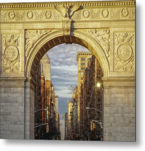 'washington Square Park Metal Print featuring the photograph Washington Square Golden Arch by Jeffrey Friedkin
