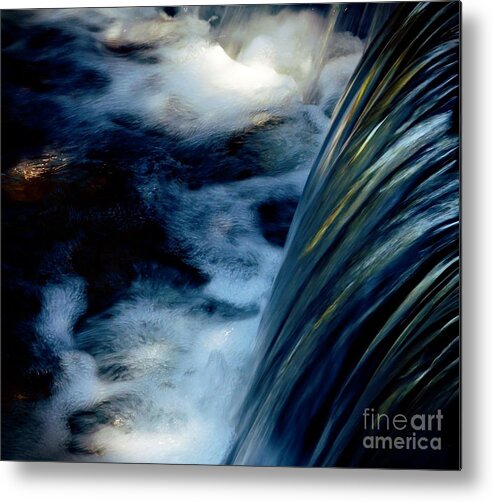 Water Metal Print featuring the photograph Waterfall by Elaine Manley
