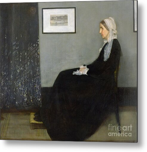 Whistlers Mother Metal Print featuring the painting Whistlers Mother by James McNeill Whistler