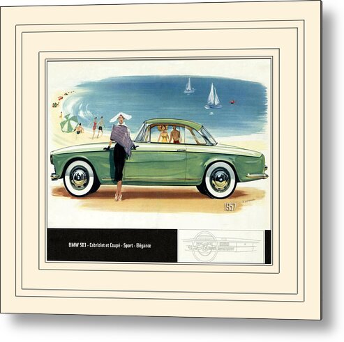1957 Bmw Metal Print featuring the photograph Automotive Art 269 by Andrew Fare