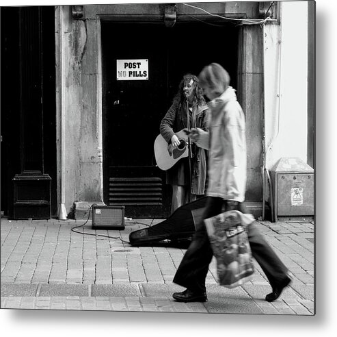 Busker Metal Print featuring the photograph Busker by Edward Lee