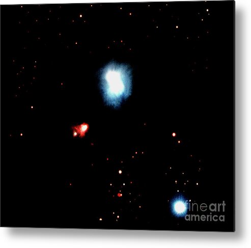 Ngc 6726 Metal Print featuring the photograph Ccd Optical Image Of R Coronae Australis Nebula by Mount Stromlo And Siding Spring Observatories/science Photo Library