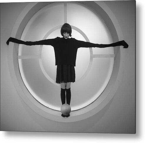 Conceptual Metal Print featuring the photograph Crucified by Hardibudi