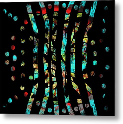 Modern Abstract Art Metal Print featuring the drawing Depressed but Not Lost I am here by Joan Stratton