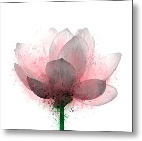 Flower Metal Print featuring the digital art Flower 6 by Lucie Dumas