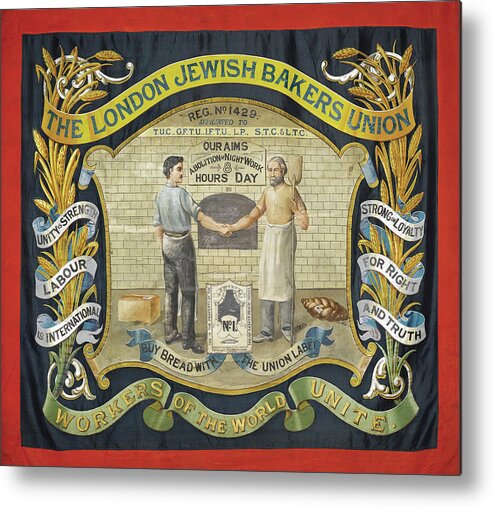 Union Metal Print featuring the painting London Jewish Bakers� Union by Unknown