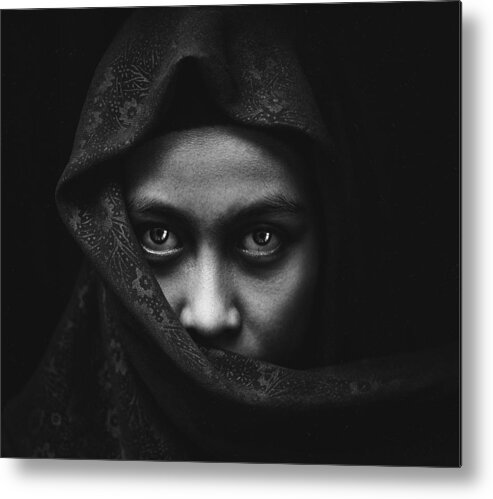 Eyes Metal Print featuring the photograph Mawar by Djeff Act