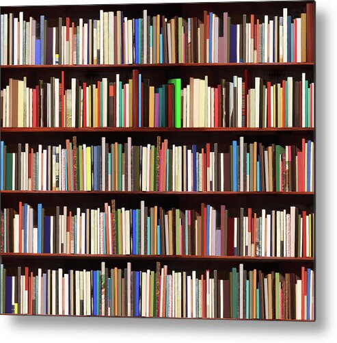 Paperback Metal Print featuring the photograph New Books by Luoman