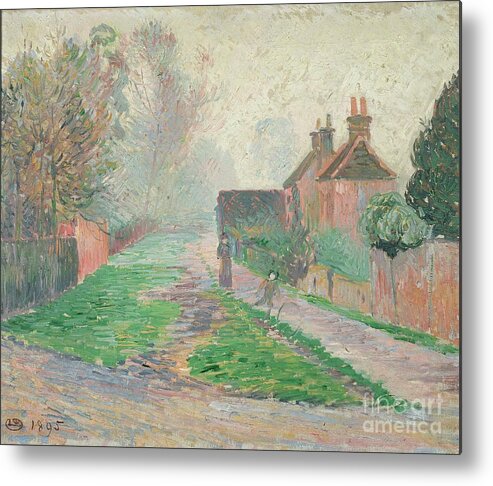 Oil Painting Metal Print featuring the drawing November Morning by Heritage Images