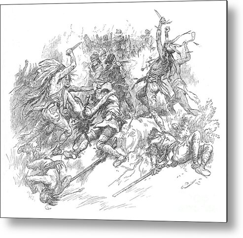 War Metal Print featuring the drawing Sprang Out Of The Morass And Flew by Print Collector