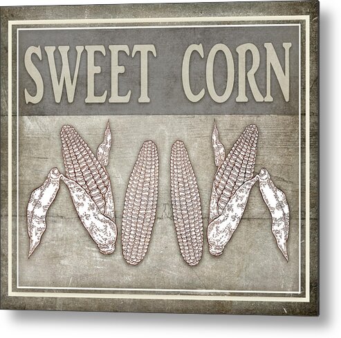 Sweet Corn 1 Metal Print featuring the mixed media Sweet Corn 1 by Lightboxjournal