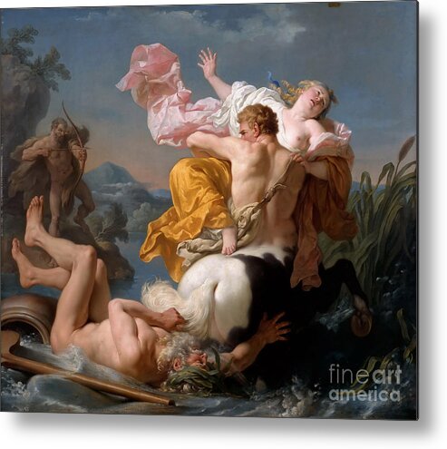 Oil Painting Metal Print featuring the drawing The Abduction Of Deianeira by Heritage Images