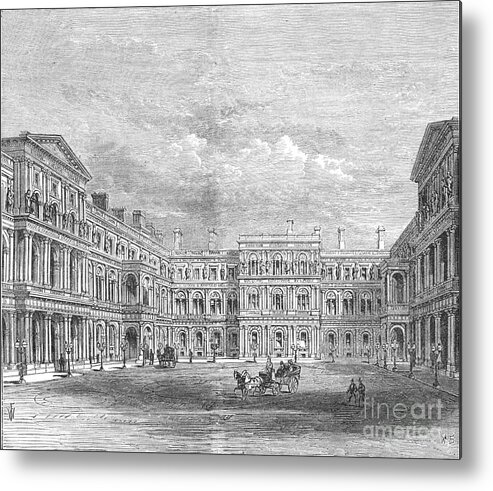 Horse Metal Print featuring the drawing The New Foreign Office by Print Collector