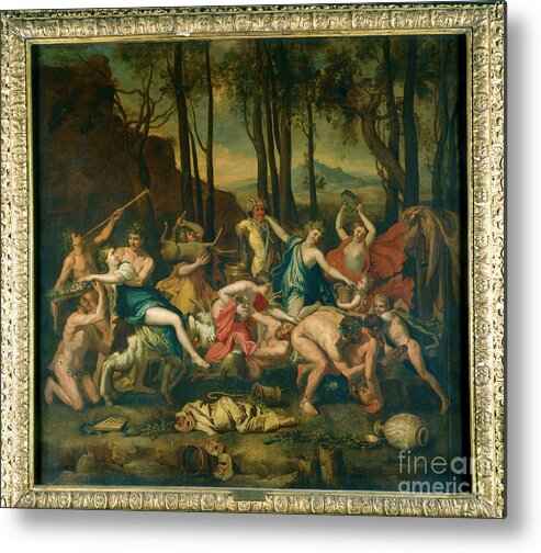 Country And Western Music Metal Print featuring the drawing The Triumph Of Pan, 1636. Artist by Print Collector