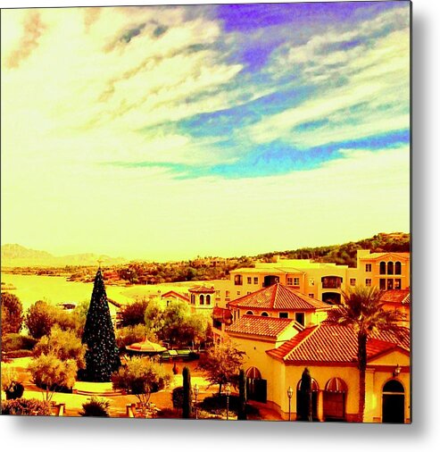 Old World Metal Print featuring the photograph Village Christmas by Debra Grace Addison