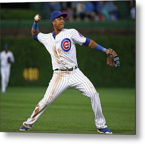 People Metal Print featuring the photograph Starlin Castro by Jonathan Daniel