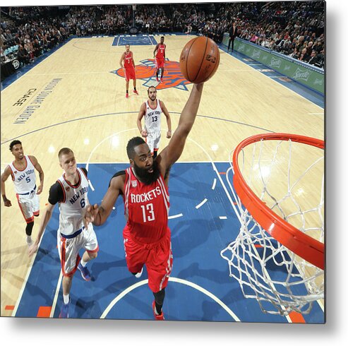 Nba Pro Basketball Metal Print featuring the photograph James Harden by Nathaniel S. Butler