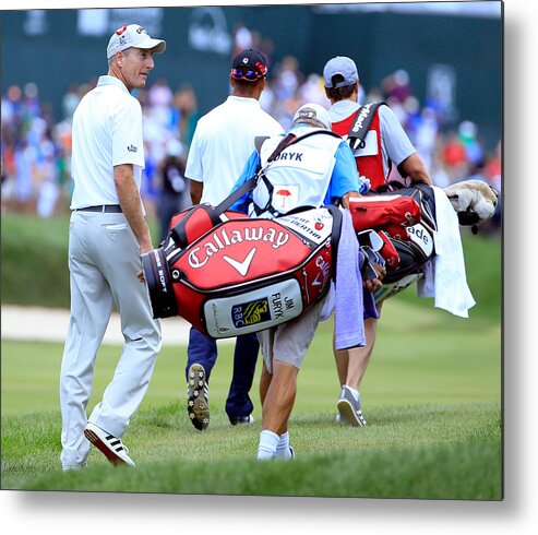 People Metal Print featuring the photograph Travelers Championship - Final Round #2 by Michael Cohen