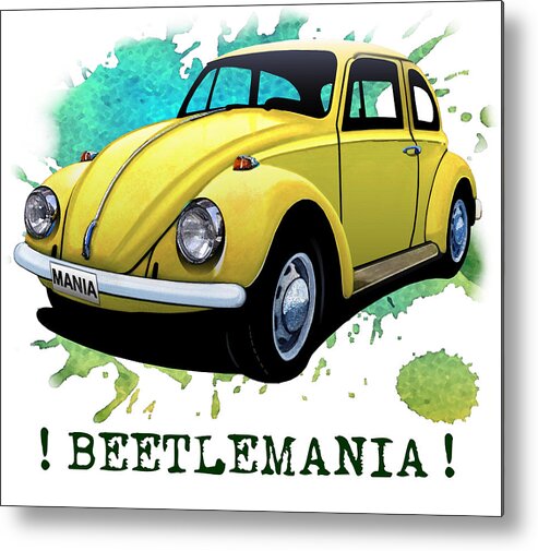 Beetle Metal Print featuring the painting Beetlemania by Simon Read