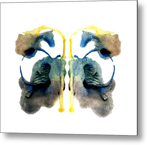 Ink Blot Metal Print featuring the painting Conscious Bruises by Stephenie Zagorski