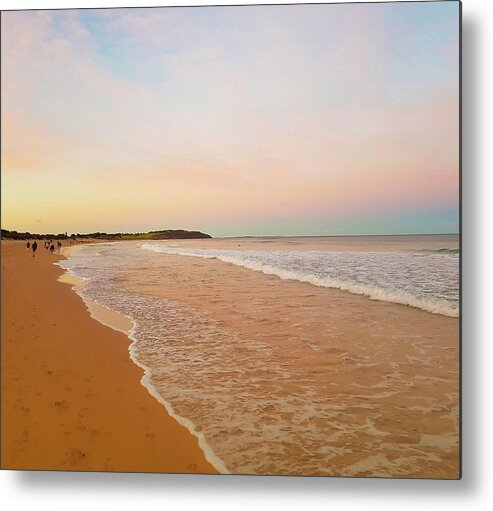 Water Metal Print featuring the photograph Dee Why Beach Sunset No 3 by Andre Petrov