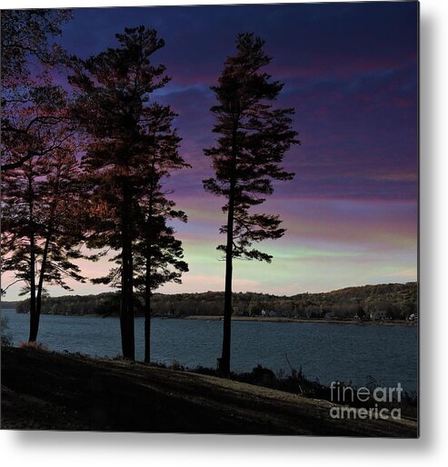  Fall Nature Metal Print featuring the photograph Evening Sunset by Marcia Lee Jones