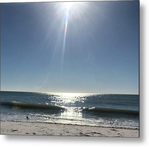 Light Metal Print featuring the photograph Follow the Light by Medge Jaspan