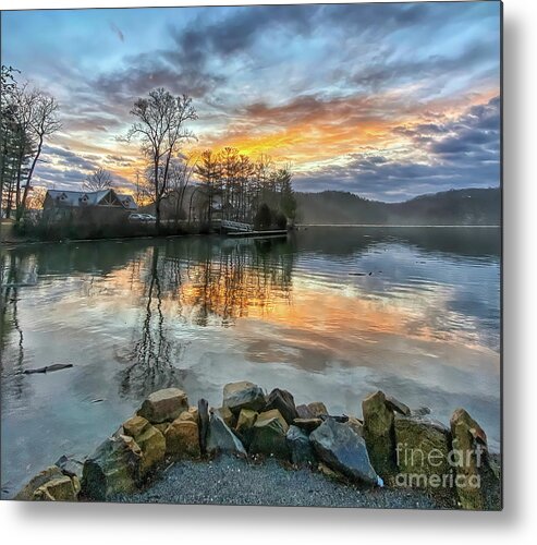 Sunrise Metal Print featuring the photograph Glorious Morning at Claytor Lake State Park by Kerri Farley