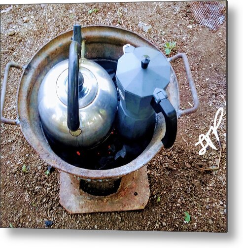Coffee Metal Print featuring the photograph Just the two of Us by Esoteric Gardens KN