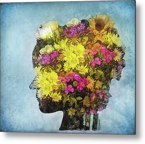 Flowers Metal Print featuring the photograph Me Myself and I by Shara Abel