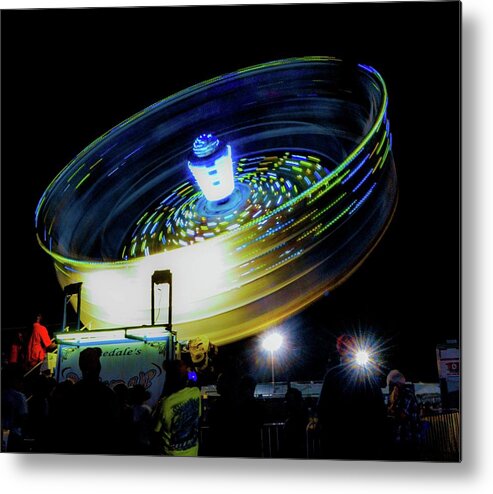 Night Metal Print featuring the photograph Night Ride by Addison Likins